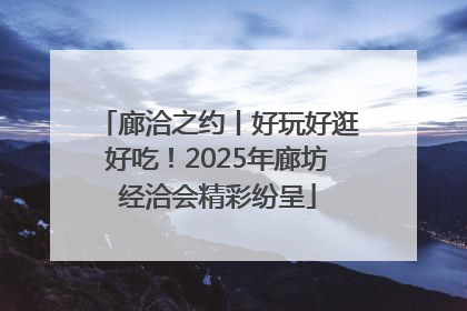 廊洽之约丨好玩好逛好吃！2025年廊坊经洽会精彩纷呈
