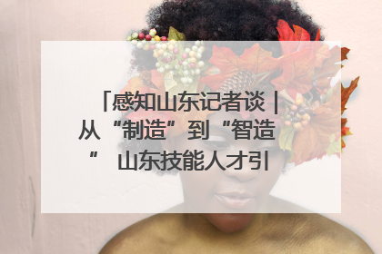 感知山东记者谈｜从“制造”到“智造” 山东技能人才引领产业升级