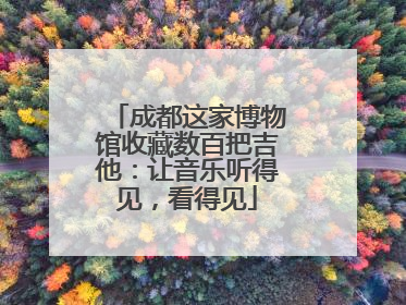 成都这家博物馆收藏数百把吉他：让音乐听得见，看得见