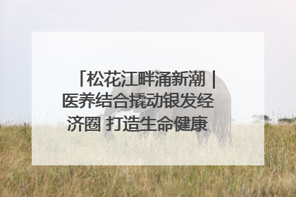 松花江畔涌新潮｜医养结合撬动银发经济圈 打造生命健康产业新样本