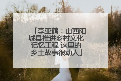 李亚鹤：山西阳城县推进乡村文化记忆工程 这里的乡土故事很动人