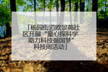 杨园街道欧景苑社区开展“童心探科学 助力科技强国梦”科技周活动