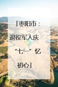 枣阳市：退役军人庆“七一”忆初心