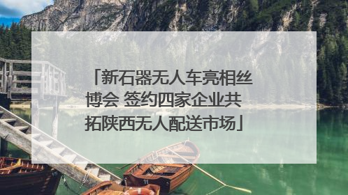 新石器无人车亮相丝博会 签约四家企业共拓陕西无人配送市场