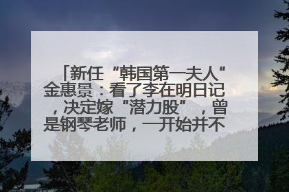 新任“韩国第一夫人”金惠景：看了李在明日记，决定嫁“潜力股”，曾是钢琴老师，一开始并不支持丈夫从政