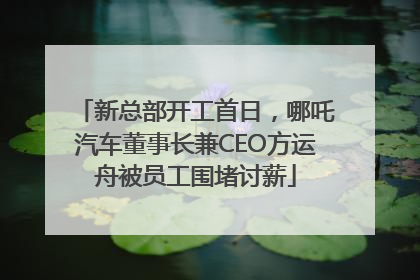 新总部开工首日，哪吒汽车董事长兼CEO方运舟被员工围堵讨薪