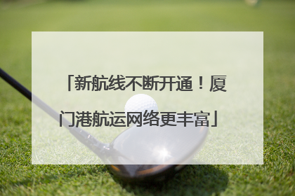 新航线不断开通！厦门港航运网络更丰富