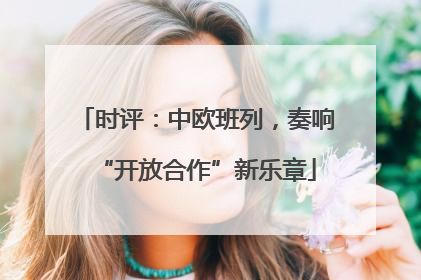 时评：中欧班列，奏响“开放合作”新乐章