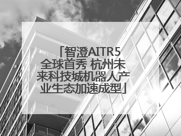 智澄AITR5全球首秀 杭州未来科技城机器人产业生态加速成型