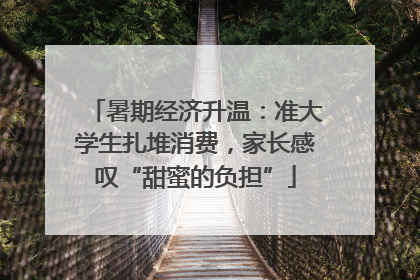 暑期经济升温：准大学生扎堆消费，家长感叹“甜蜜的负担”