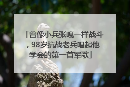 曾像小兵张嘎一样战斗，98岁抗战老兵唱起他学会的第一首军歌