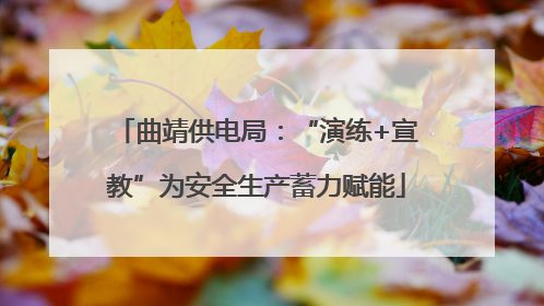 曲靖供电局：“演练+宣教”为安全生产蓄力赋能