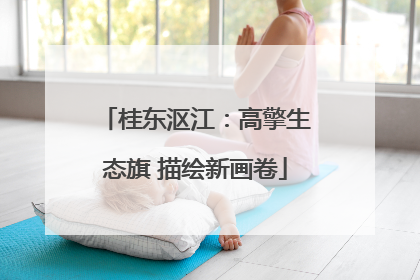 桂东沤江：高擎生态旗 描绘新画卷