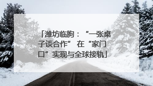 潍坊临朐：“一张桌子谈合作” 在“家门口”实现与全球接轨