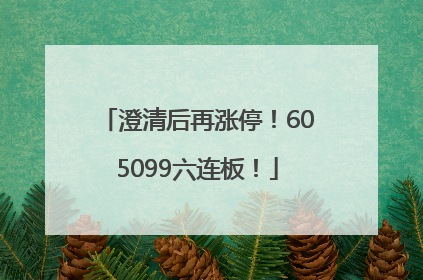 澄清后再涨停！605099六连板！