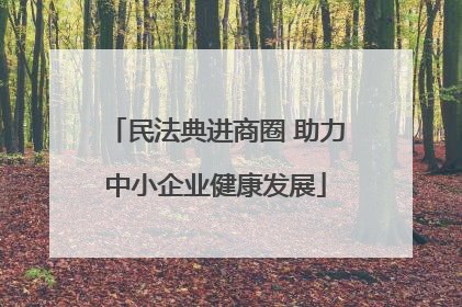 民法典进商圈 助力中小企业健康发展