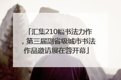 汇集210幅书法力作，第三届副省级城市书法作品邀请展在蓉开幕