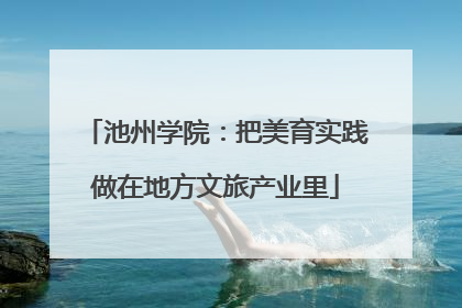 池州学院：把美育实践做在地方文旅产业里