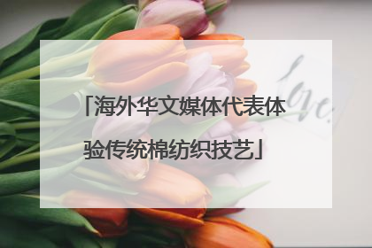 海外华文媒体代表体验传统棉纺织技艺