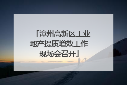 漳州高新区工业地产提质增效工作现场会召开