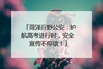 菏泽巨野公安：护航高考进行时，安全宣传不停歇！