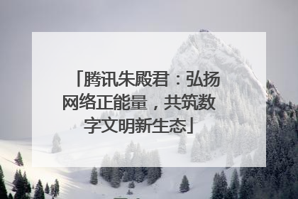 腾讯朱殿君：弘扬网络正能量，共筑数字文明新生态
