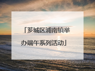 芗城区浦南镇举办端午系列活动