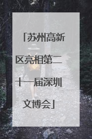 苏州高新区亮相第二十一届深圳文博会