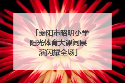 襄阳市昭明小学阳光体育大课间展演闪耀全场