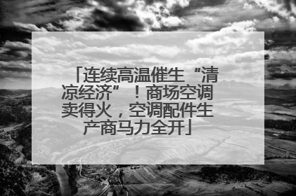 连续高温催生“清凉经济”！商场空调卖得火，空调配件生产商马力全开