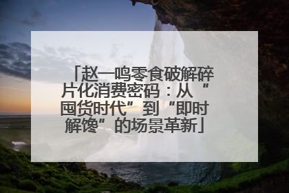 赵一鸣零食破解碎片化消费密码：从“囤货时代”到“即时解馋”的场景革新