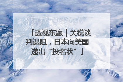 透视东瀛｜关税谈判遇阻，日本向美国递出“投名状”