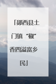 郧西县土门镇“椒”香四溢富乡民