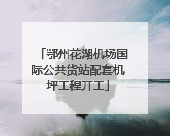 鄂州花湖机场国际公共货站配套机坪工程开工