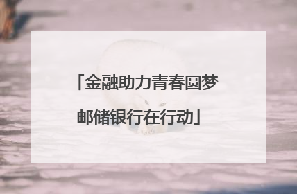 金融助力青春圆梦邮储银行在行动