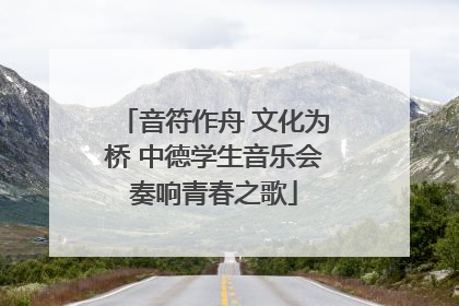 音符作舟 文化为桥 中德学生音乐会奏响青春之歌