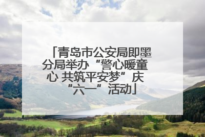 青岛市公安局即墨分局举办“警心暖童心 共筑平安梦”庆“六一”活动