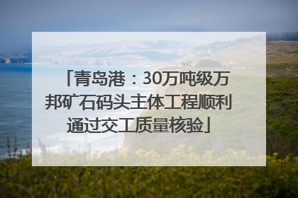 青岛港：30万吨级万邦矿石码头主体工程顺利通过交工质量核验