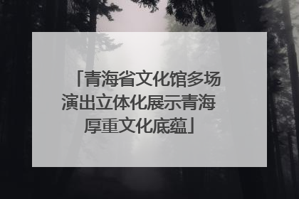青海省文化馆多场演出立体化展示青海厚重文化底蕴