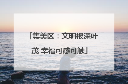 集美区：文明根深叶茂 幸福可感可触