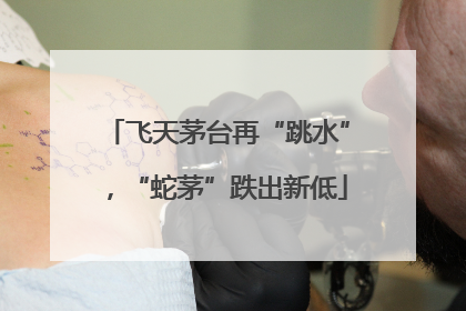飞天茅台再“跳水”，“蛇茅”跌出新低