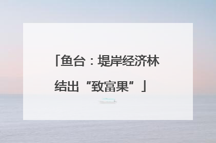 鱼台：堤岸经济林结出“致富果”