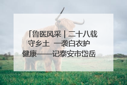 鲁医风采｜二十八载守乡土  一袭白衣护健康——记泰安市岱岳区满庄镇卫生院院长、主任医师张宝喜