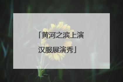 黄河之滨上演汉服展演秀