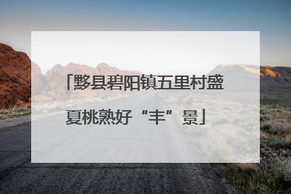 黟县碧阳镇五里村盛夏桃熟好“丰”景