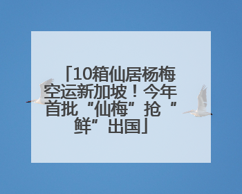 10箱仙居杨梅空运新加坡！今年首批“仙梅”抢“鲜”出国