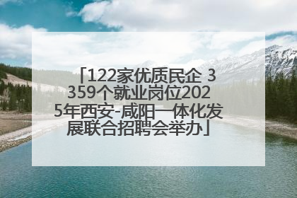 122家优质民企 3359个就业岗位2025年西安-咸阳一体化发展联合招聘会举办
