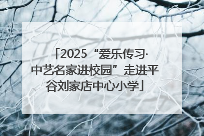 2025“爱乐传习·中艺名家进校园”走进平谷刘家店中心小学