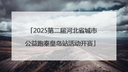 2025第二届河北省城市公益跑秦皇岛站活动开赛