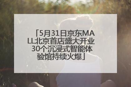 5月31日京东MALL北京首店盛大开业 30个沉浸式智能体验馆持续火爆
